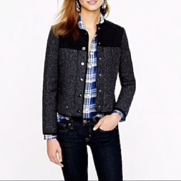 J. Crew Cropped Topper Jacket Size 2
